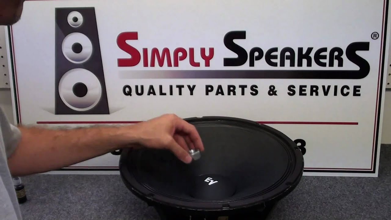 Speaker Repair EV Dust Cap Replacement by Simply Speakers