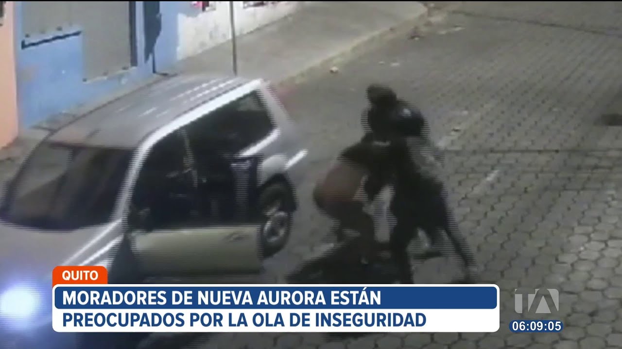 Varios hechos delictivos en el sector Nueva Aurora, sur de Quito