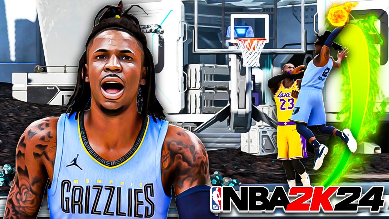 *INSANE* JA MORANT BUILD W/ 94 DRIVING DUNK & 92 3 POINT in NBA 2K24! BEST BUILD