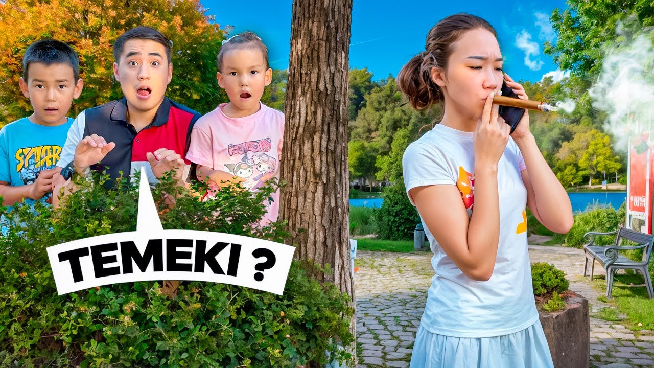 АРУНАНЫ АҢДЫДЫҚ😱 (аруна темекі шегеді ма?😭😭😭)