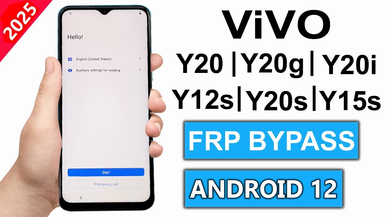 Vivo Y20/ Y12s/ Y20g/ Y20s/ Y20i/ Y12g Frp Bypass/Unlock Google Account Lock Android 12 Without Pc |