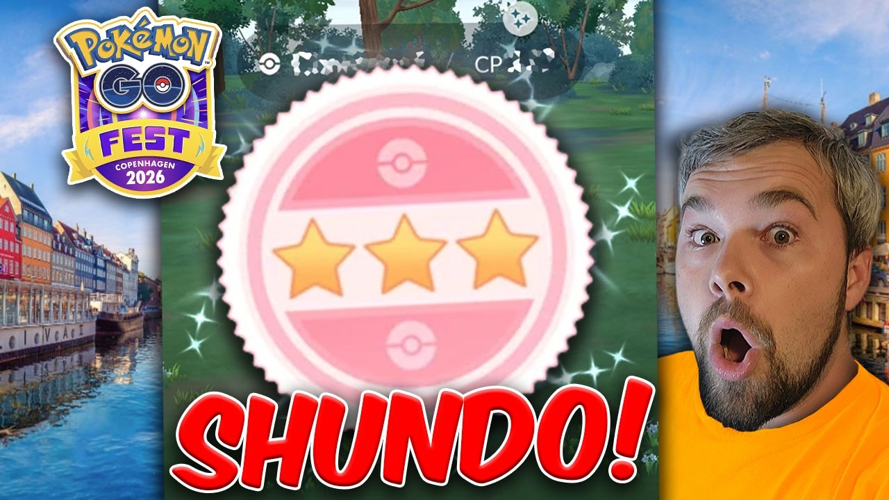 Я поймал Шундо на фестивале Pok&eacute;mon GO в Копенгагене!