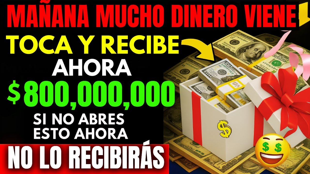 DIOS DICE: MAÑANA UNA GRAN CANTIDAD DE DINERO LLEGARÁ A TU CUENTA... ORACIÓN POR PROVISIÓN DIVINA