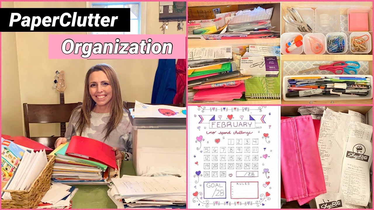 Hoarders ❤️ Organize Office Supplies PaperClutter & No Spend Challenge