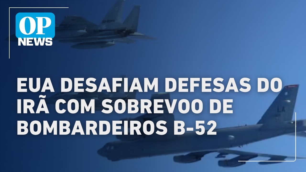Pela 1&ordf; vez: EUA enviam bombardeiros B-52 para sobrevoar o Ir&atilde; | O POVO NEWS