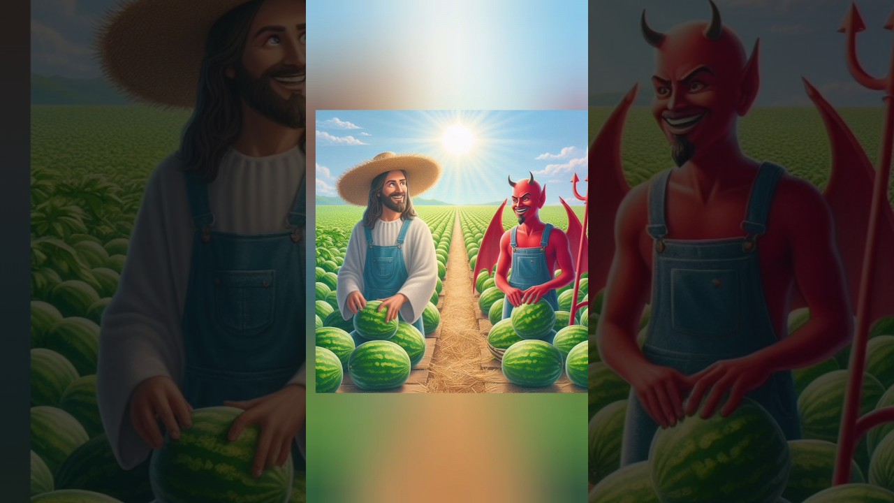 Jesus and devil watermelon farming 