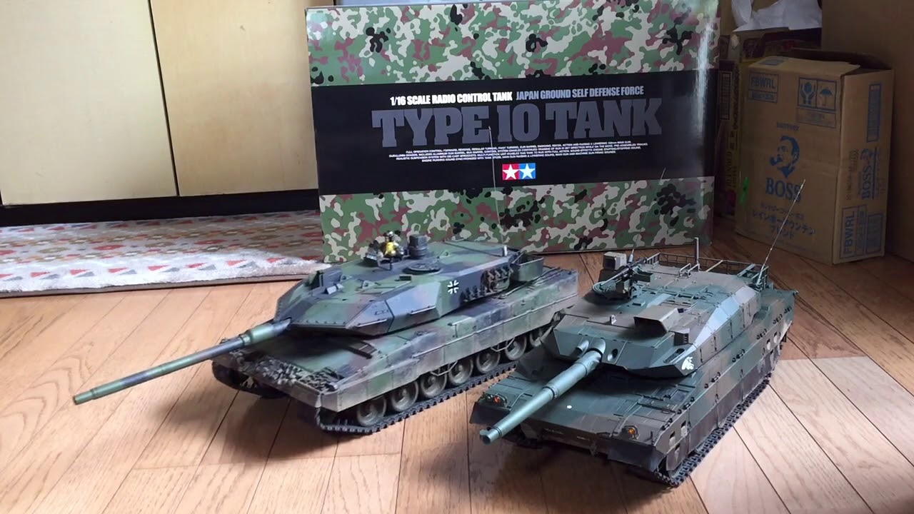 タミヤ 1/16 10式&レオパルド2A6 フルオペ