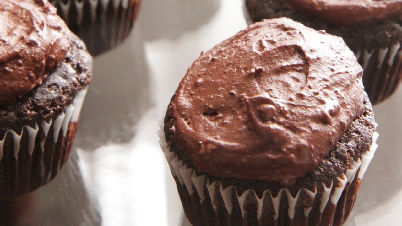 Chocolate Cupcakes Recipe - Chocolate Buttercream - The Vegan Cupcake Project