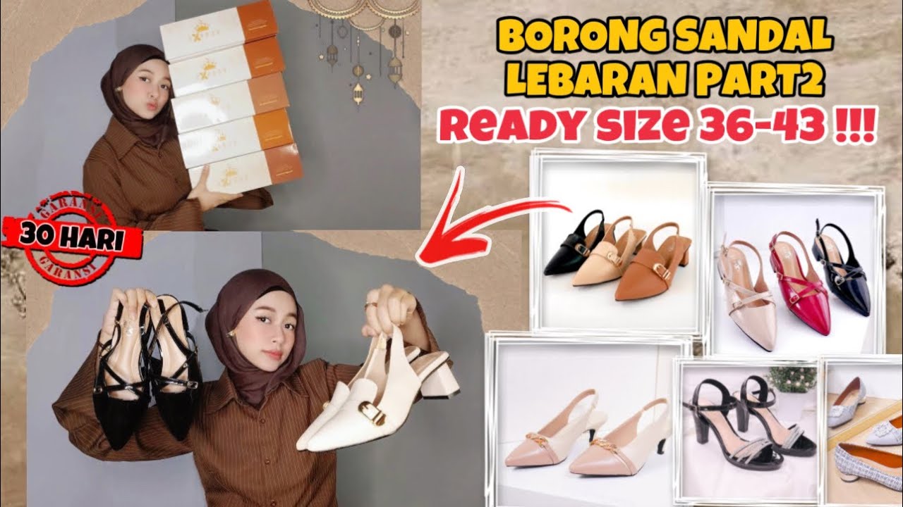 SHOPEE HAUL SANDAL LEBARAN PART 2 !!! GIVEAWAY RAMADHAN 2025