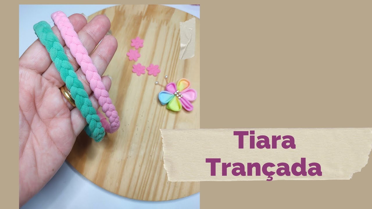 Faixa Trançada com Meia de seda - Acabamento Perfeito