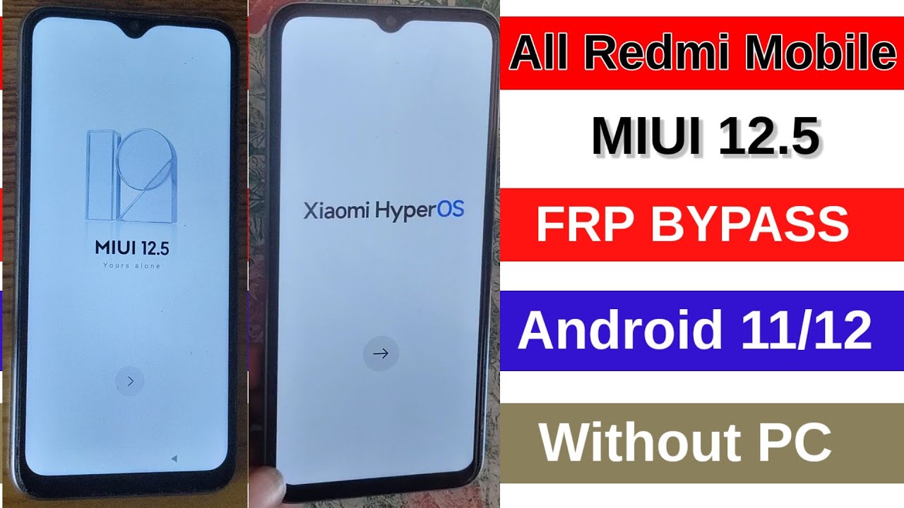 Redmi/Poco/MI HyperOS FRP Bypass | No SIM, No  pc | Google Account Lock Removal without PC