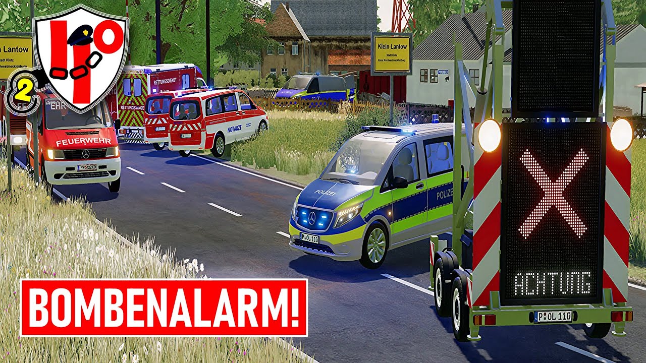 LS22 PROJEKT 110 - BOMBENALARM auf Polizei Baustelle! ⚠️