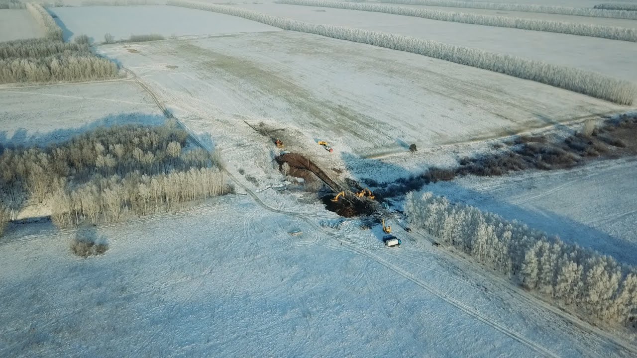 Ремонт участка газопровода методом монтажа катушки