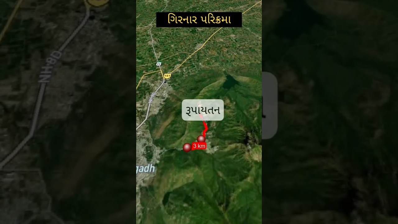 Girnar Parikrama route map || Girnar parikrama 2025 || #girnarparikrama #travel