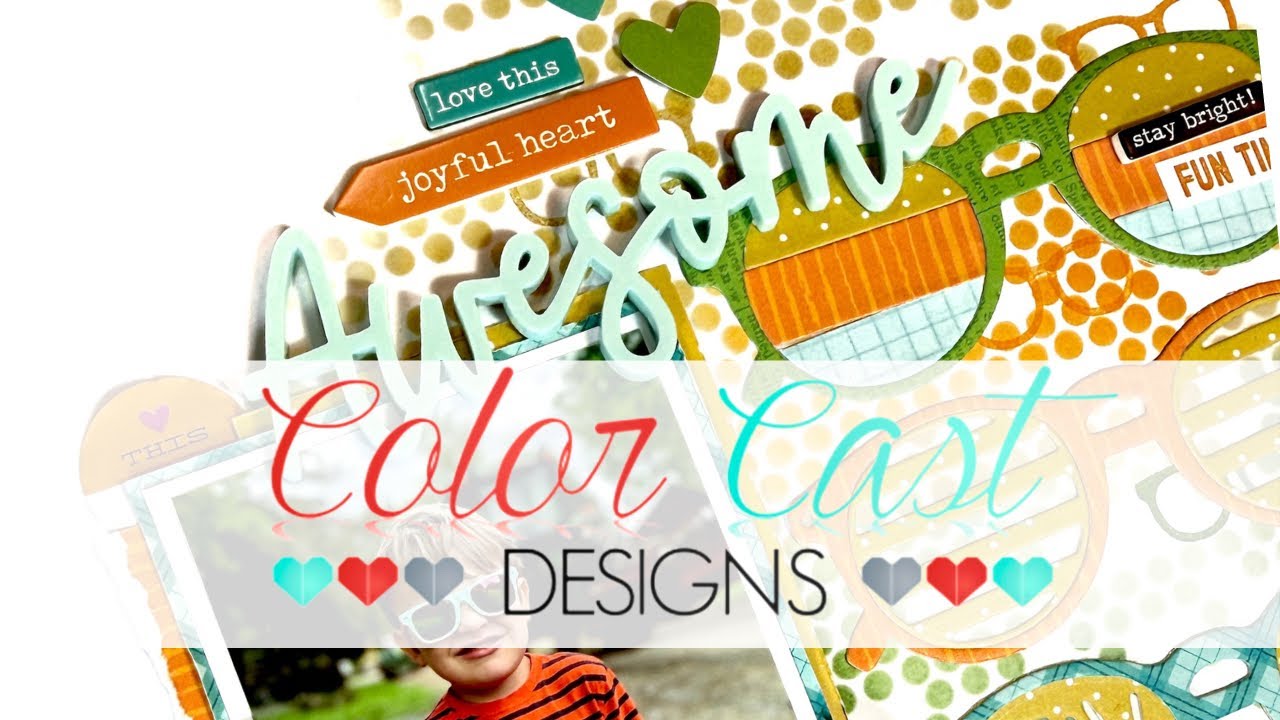 How to: Quick and Easy Scrapbooking with Acrylics and Mixed Media!