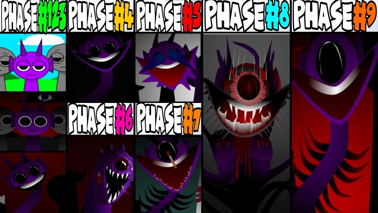 Incredibox Sprunki - Phase 1- 3 VS Phase 4 VS Phase 5 VS Phase 6 VS Phase 7 VS Phase 8-9