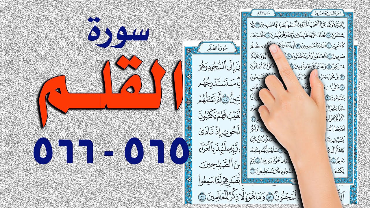 سورة القلم صفحة 565 - 566