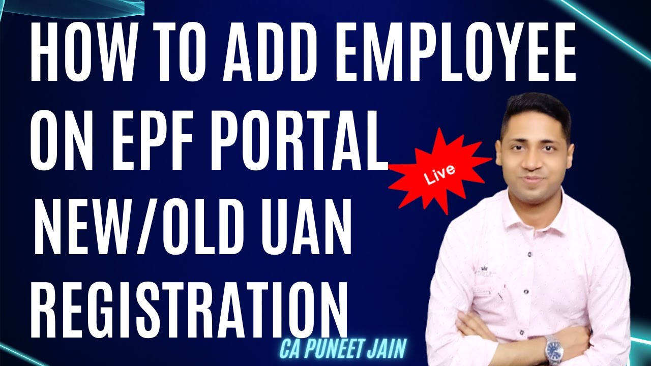 How to Add New Employee In Epfo | Register Individual EPF New Employee Registration Process 2024