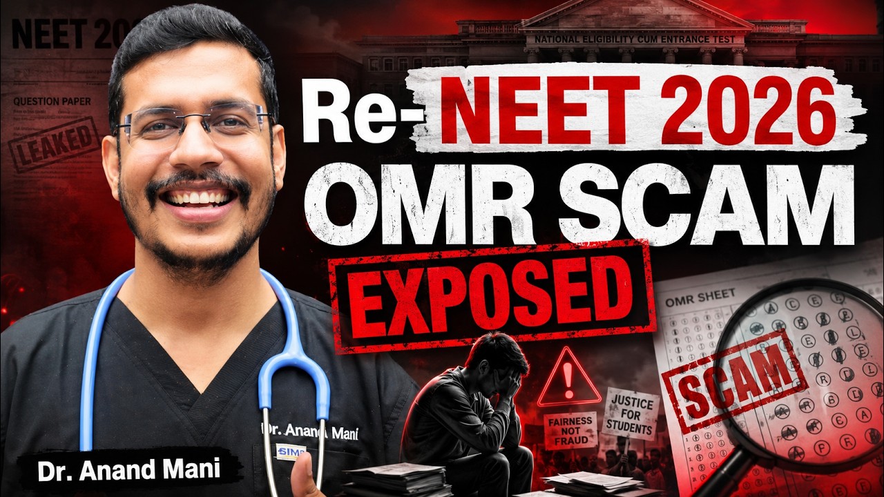 RE NEET 2026 OMR Scam Exposed | RE NEET 2026 Result | NTA Latest Update | Dr. Anand Mani