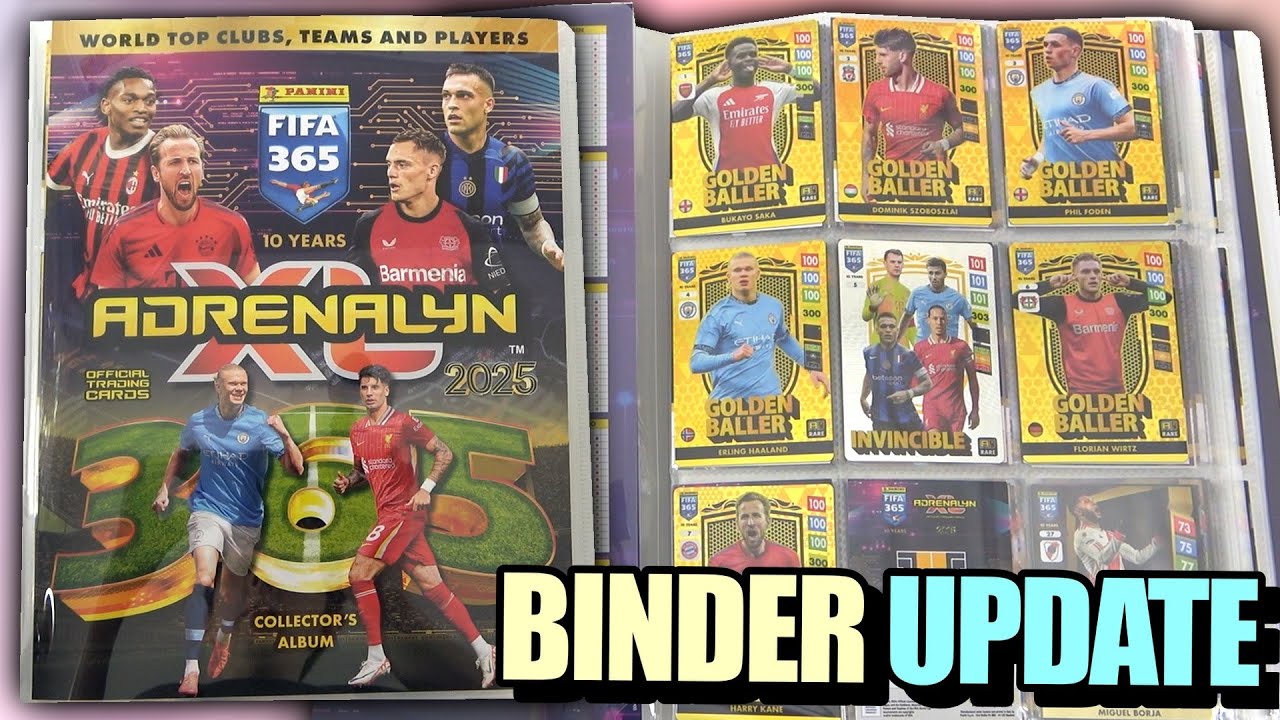 ADRENALYN XL 2025 FIFA 365 Binder Update | Golden Ballers & Invincible | Limited Edition