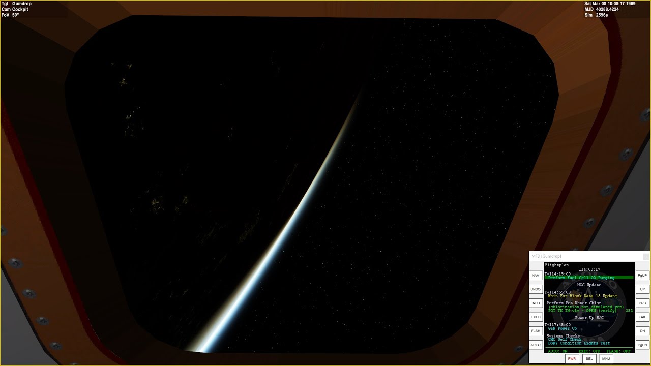 Apollo 9 NASSP 8 Beta - Open Orbiter - Sixth day begins