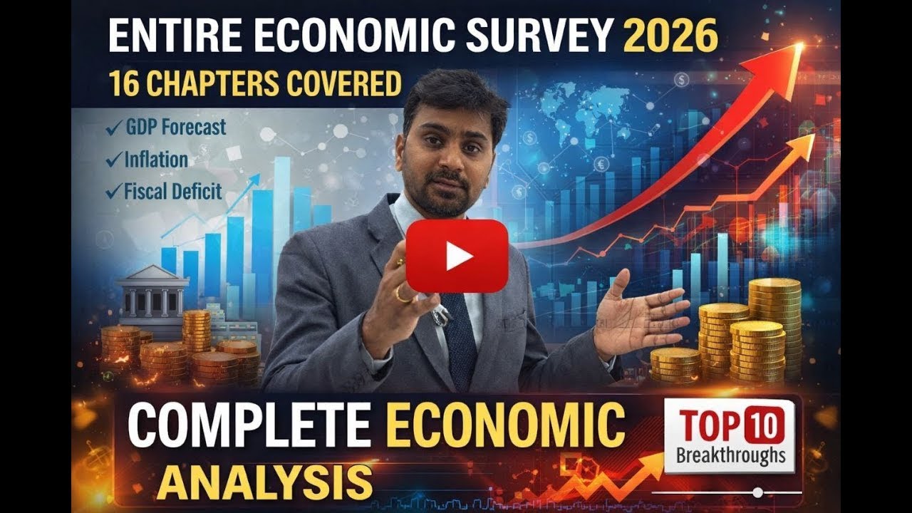 🚀 PART II Economic Survey 2026 : Chapter 9-16 , Rapid Revision Pack | Exclusive Prelims 2026 Summary