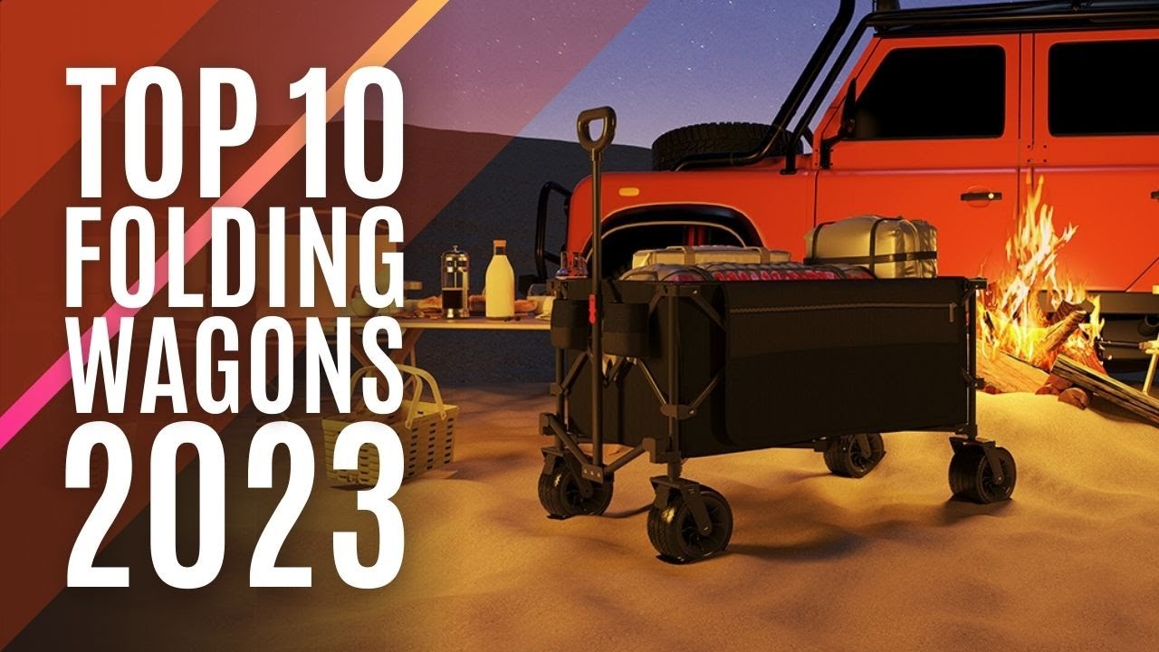 Top 10: Best Collapsible Folding Wagon Carts of 2023 / Heavy Duty Garden Cart, Portable Wagon