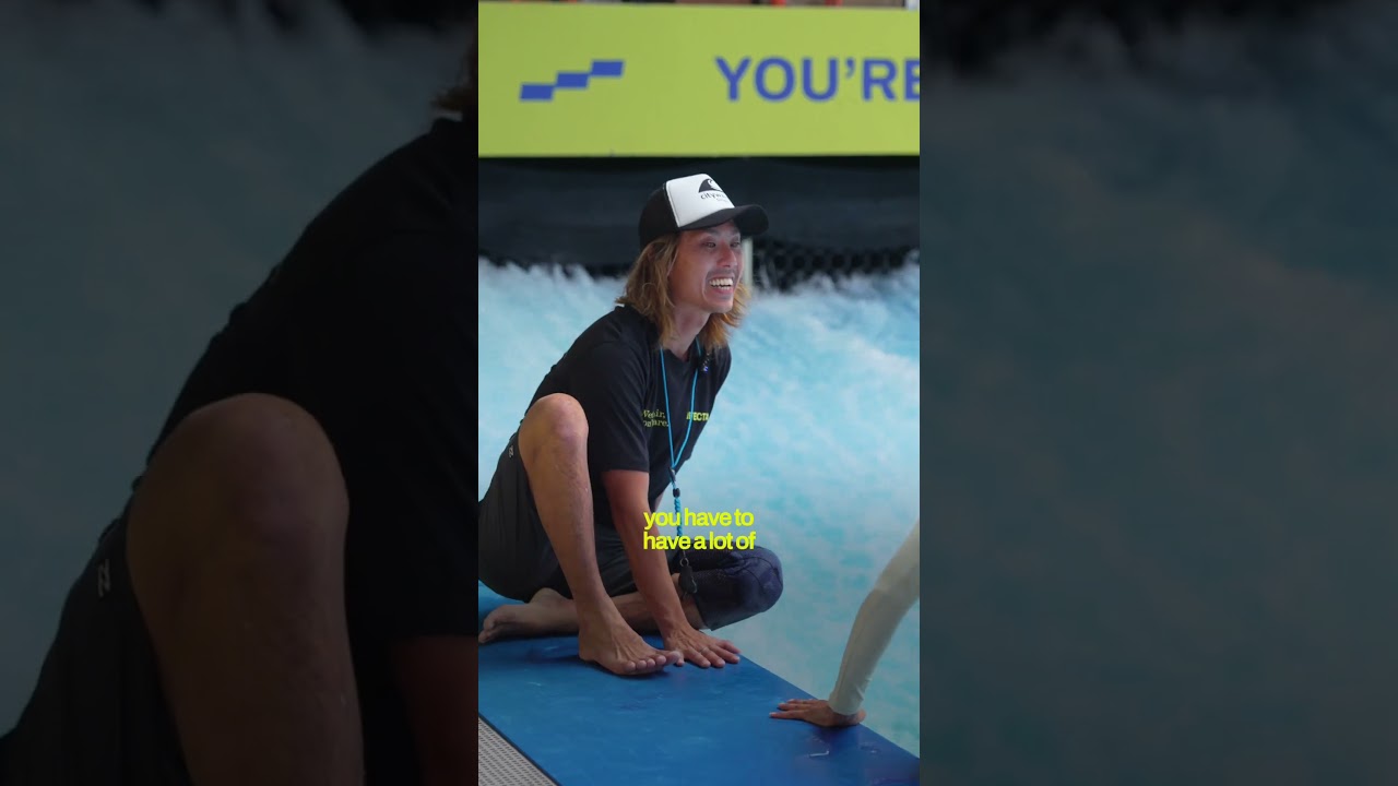 Our Head Surf Instructor Gilbert pushes you to ride to the next level — one wave at a time!🌊
