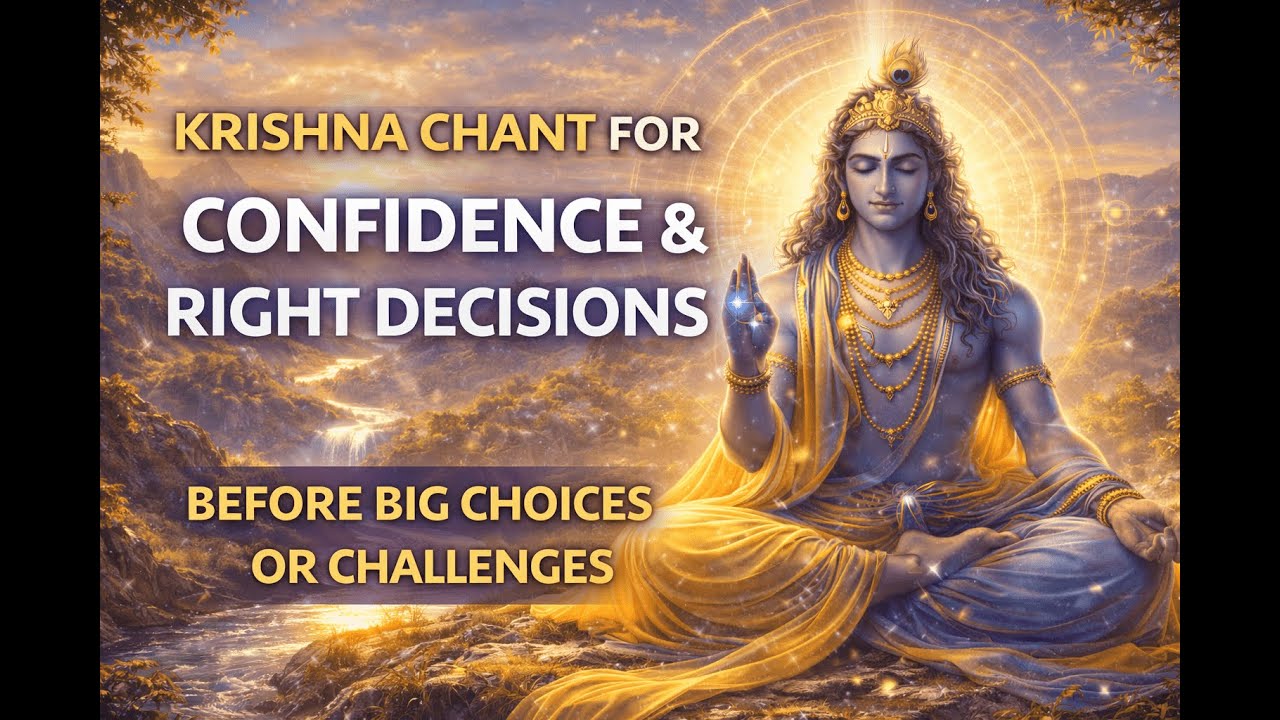 Krishna Chant for Confidence & Right Decisions | Find Clarity Before Big Choices