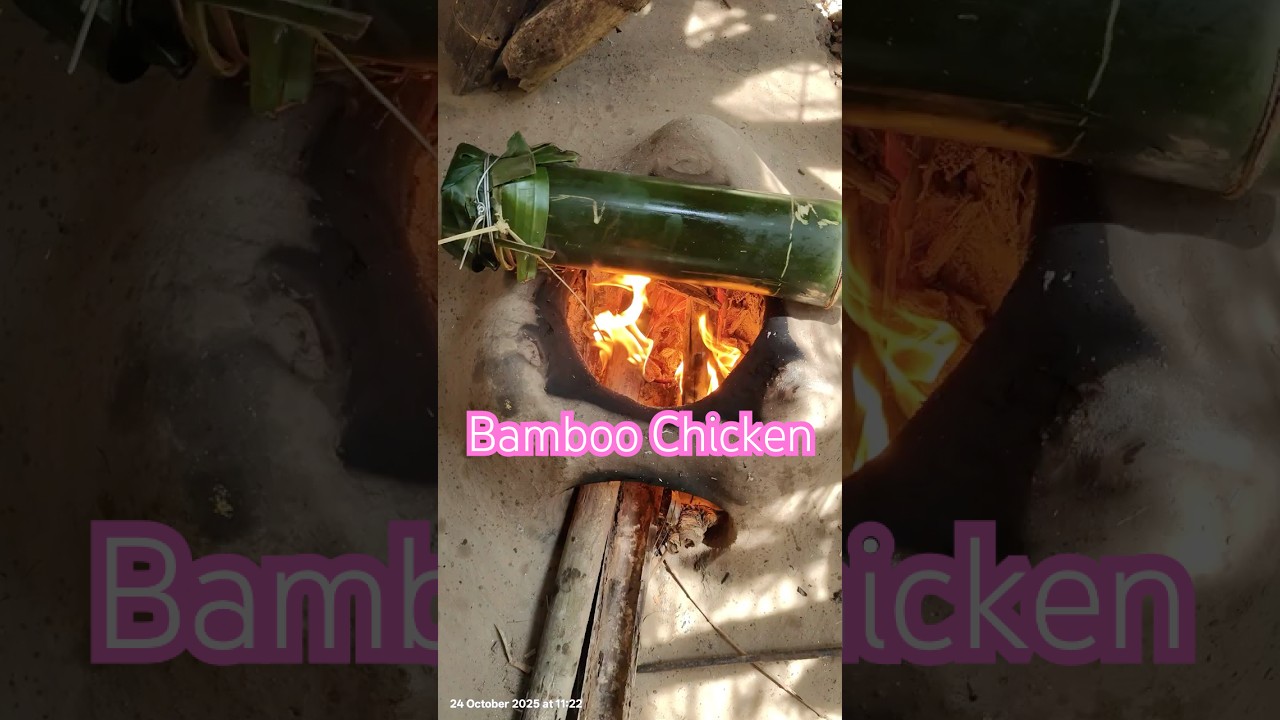 🔥 Traditional Bamboo Chicken Village Style | Authentic Tribal Recipe Cooked in Bamboo |Desi Cooking