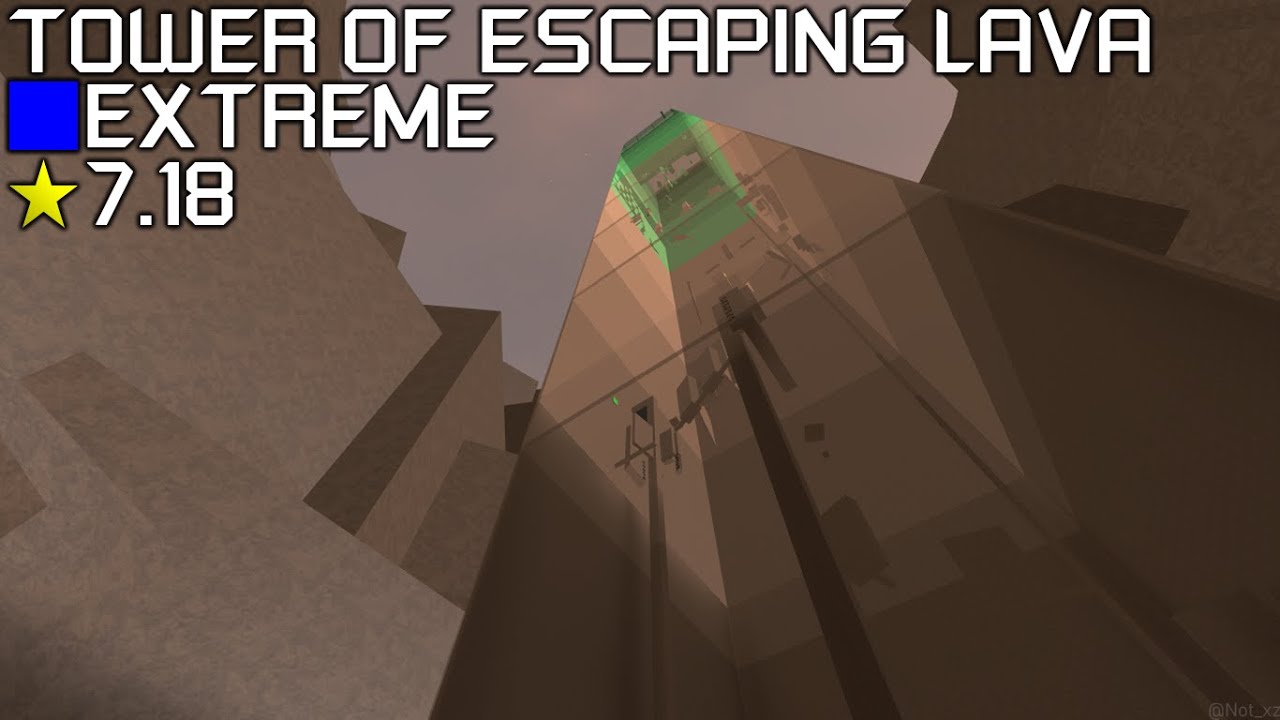 Roblox: FE2 Community Maps - Tower of Escaping Lava BUFFED (Bottom-Low Extreme)