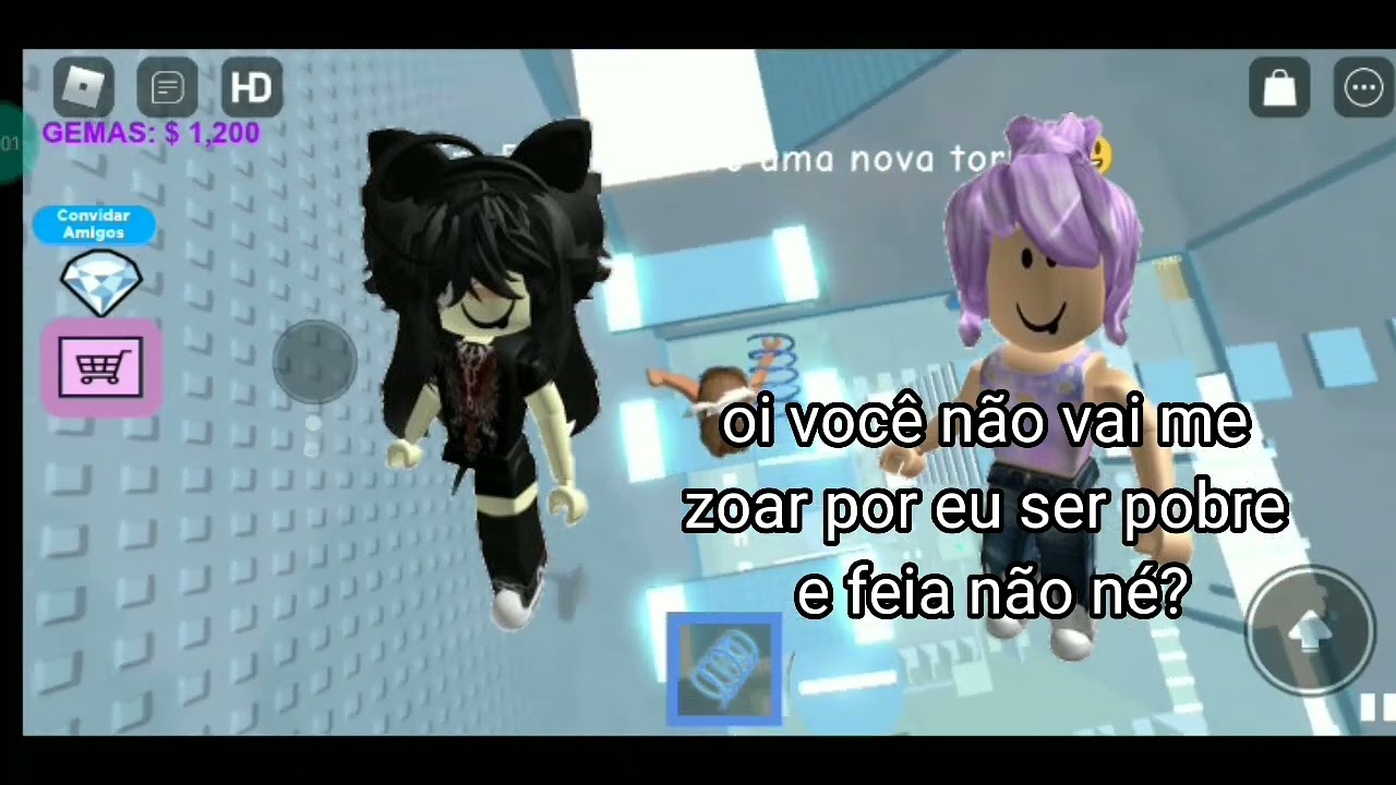 Humilharam ela por ela não ter robux!! #historiaroblox #roblox