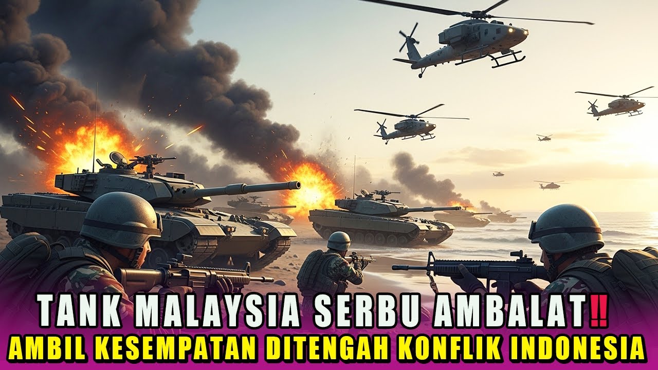 HEBOH‼️TANK MALAYSIA SERBU AMBALAT, AMBIL KESEMPATAN DITENGAH KONFLIK INDONESIA