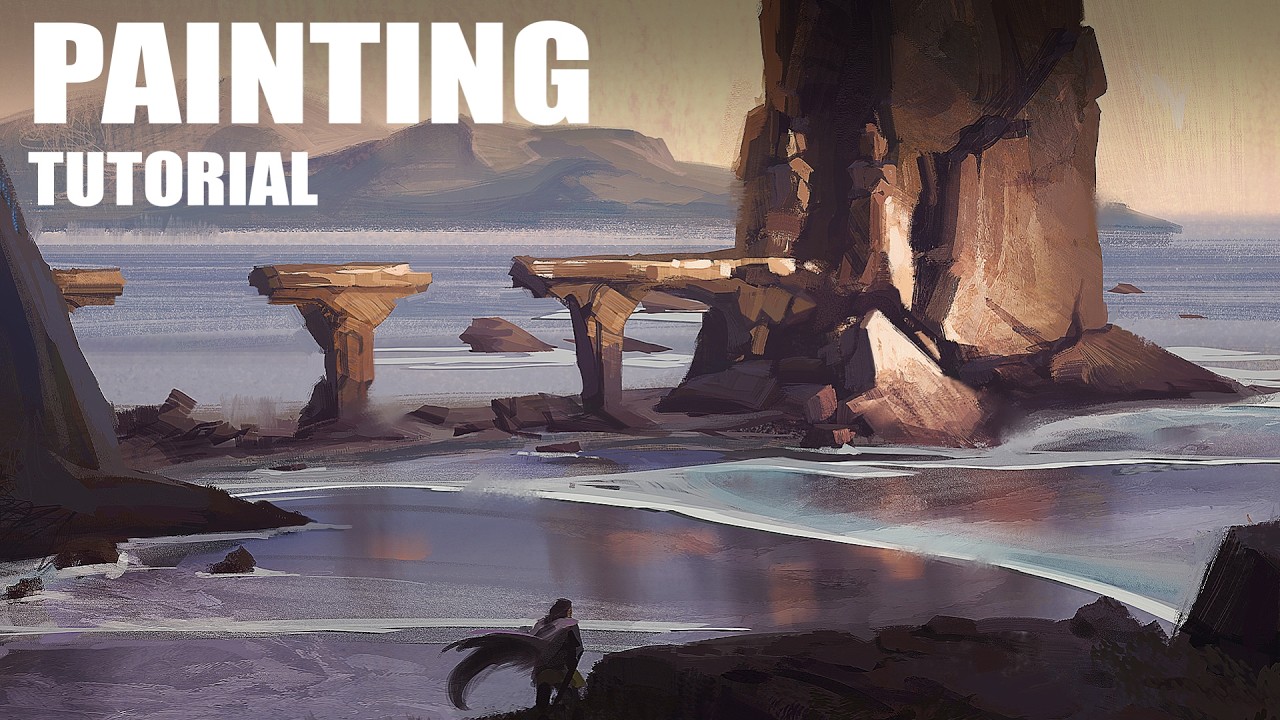 This is How I Paint an Epic Fantasy Environment! (Digital Painting Tutorial)