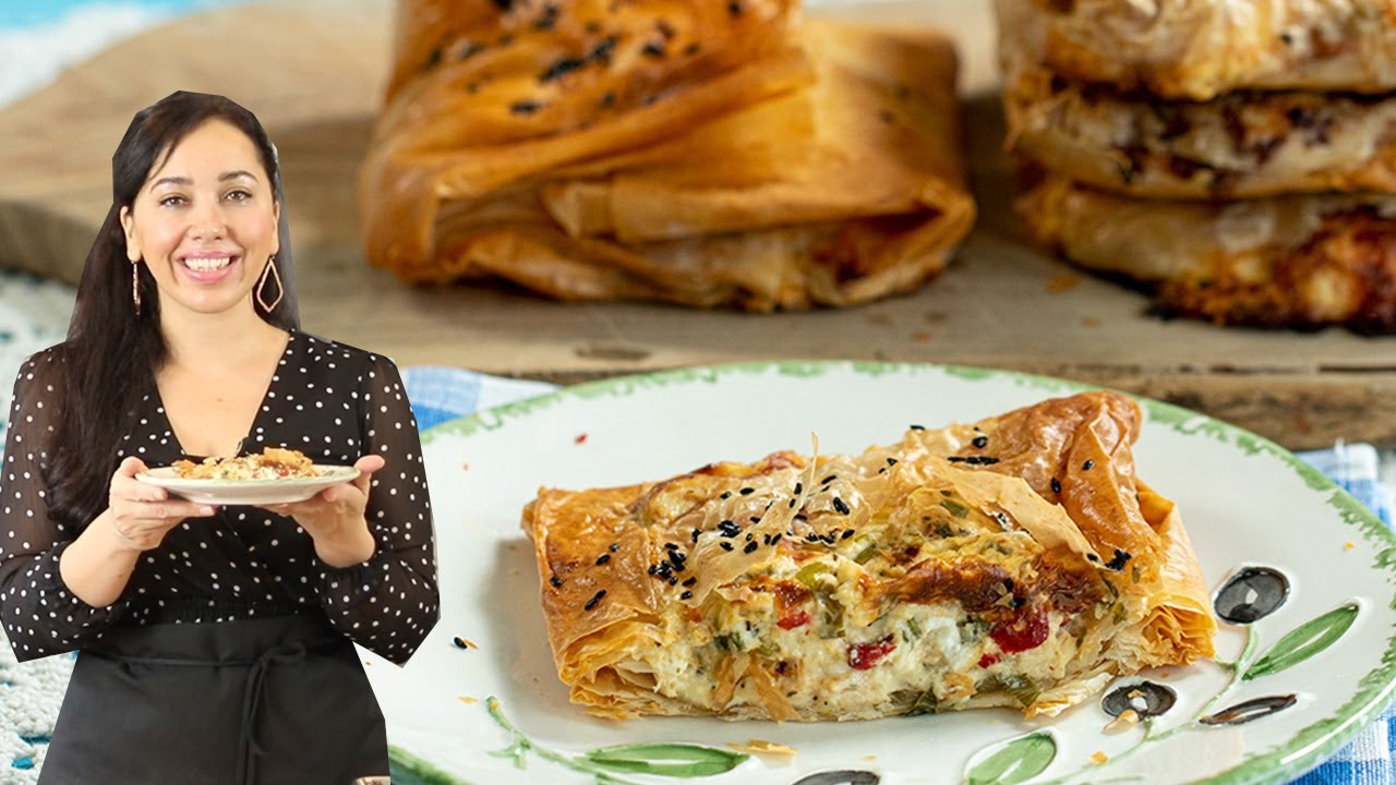 Greek Chicken & Phyllo Pies (Air Fryer & Oven Recipe) Kotopita