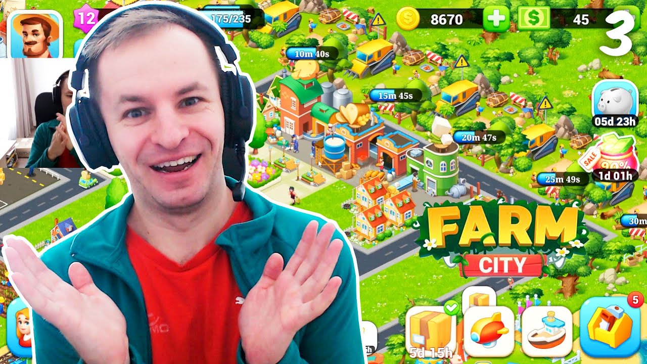 Ниламопа фермерский город сильно разрастается  | Farm City: Farming & Building [3]
