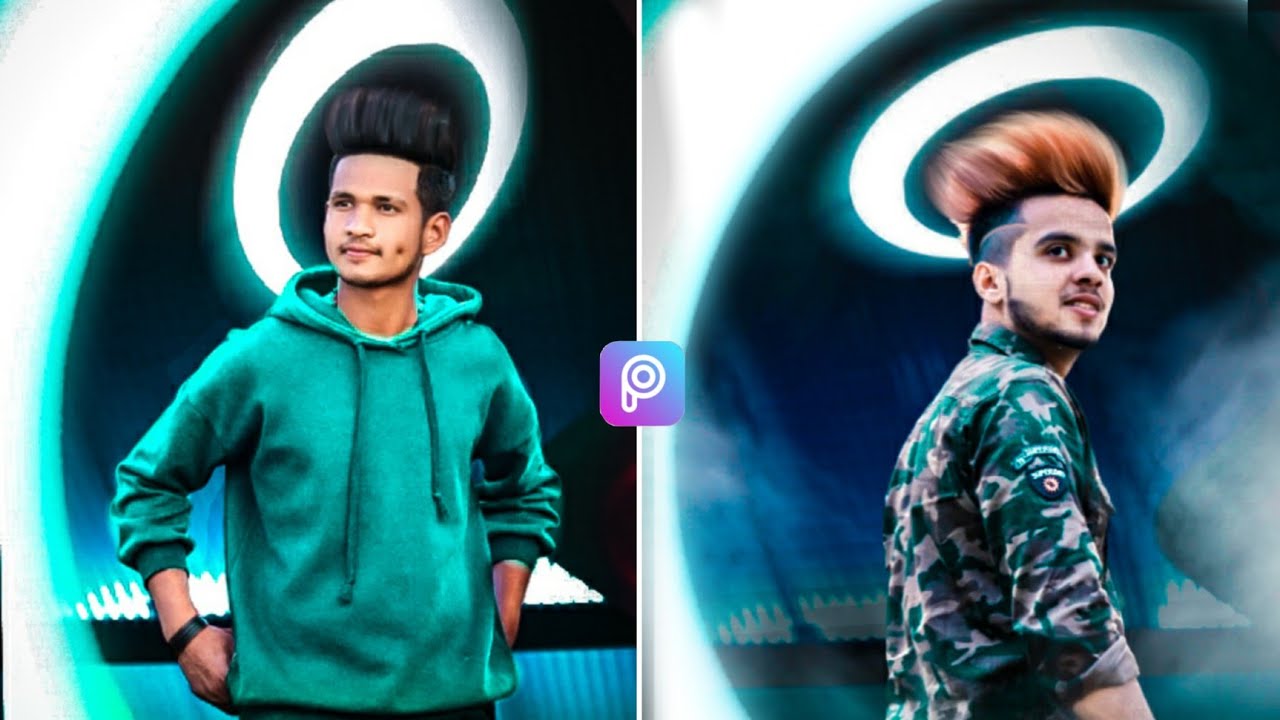 Picsart Manipulation Neon Ring Light Photo Editing Tutorial ⚡⚡