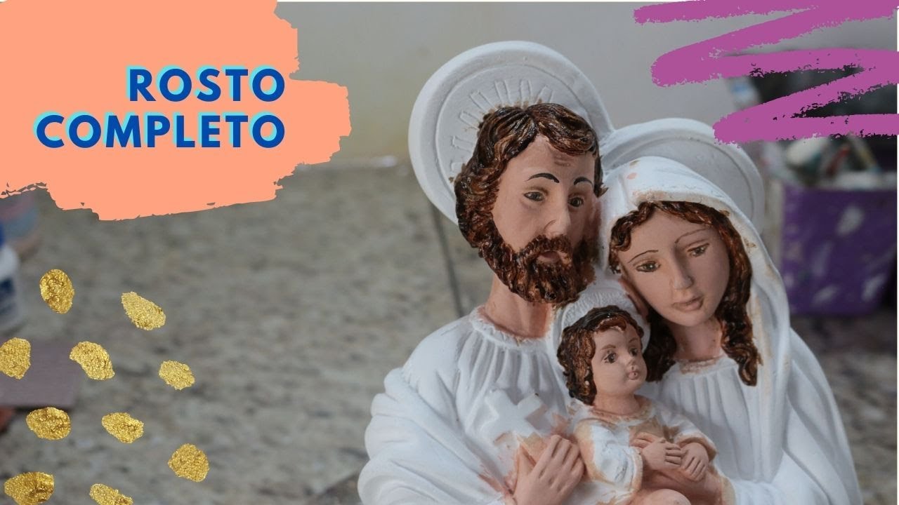Rosto (peça em gesso) - Como fazer olho, boca e cabelo perfeito (BONUS: envelhecimento sem betume)