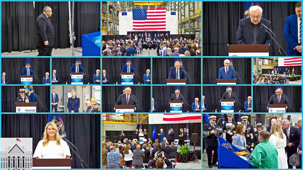 USS Constellation (FFG 62) Keel Authentication Ceremony | April 12, 2024.