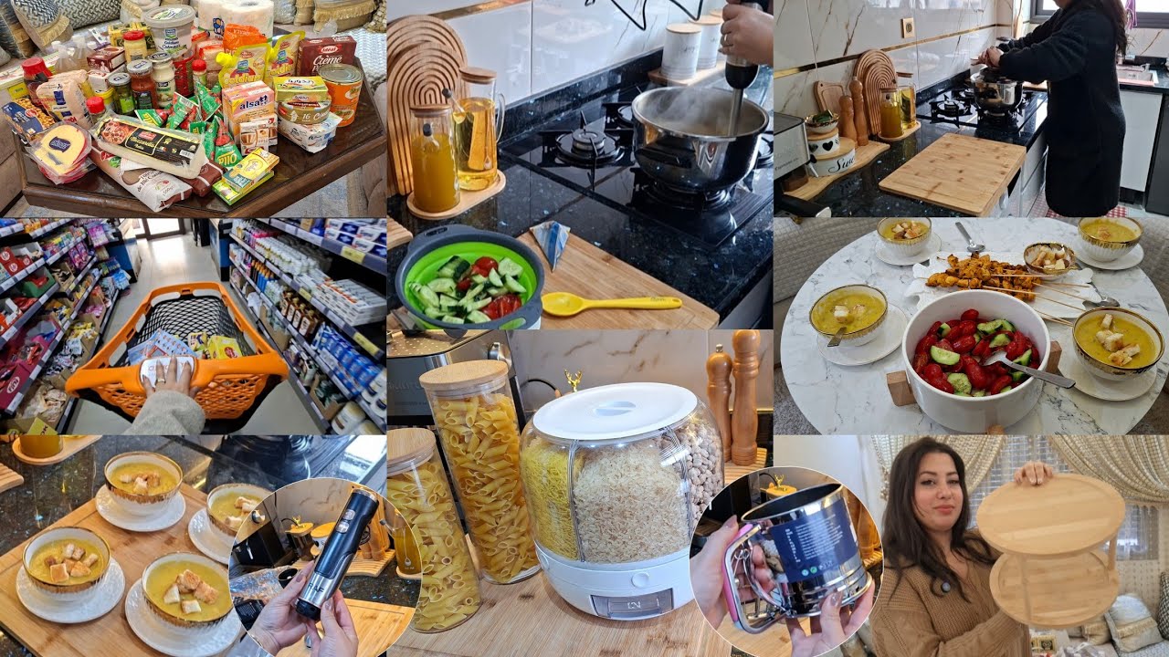 تقدية كاملة لشهر رمضان🌙بدون زيادة تقديت قبل الغلا باش نتهنا😍مع ذكر الأثمنة روتين عامر✨️شوربة صحية ❤️