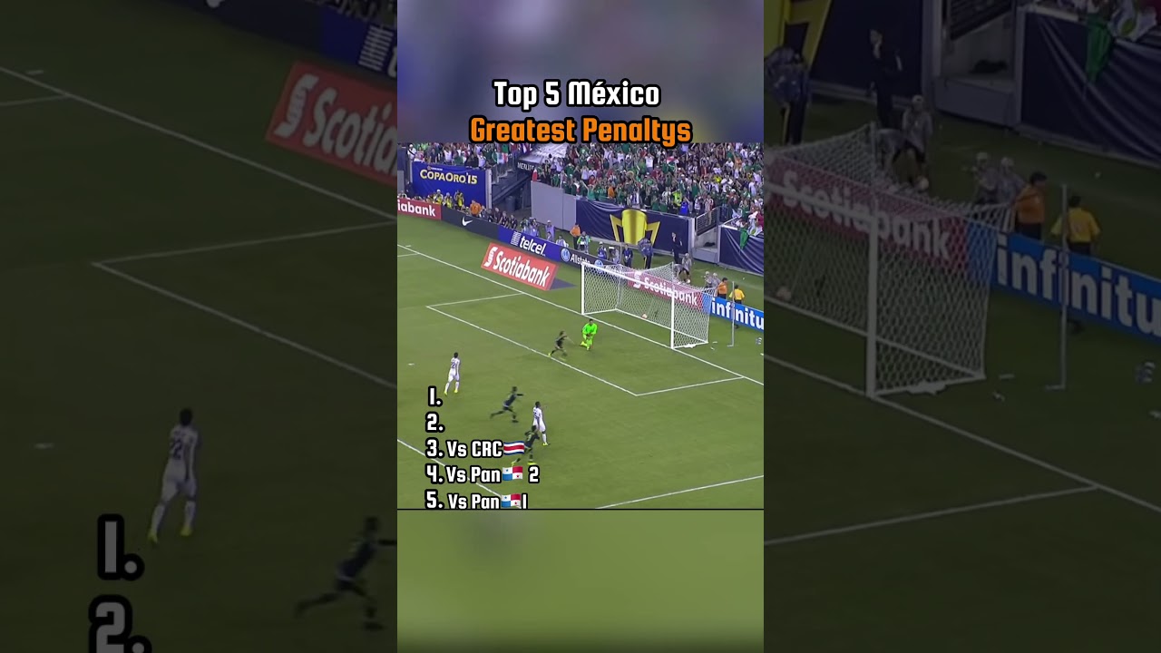 Top 5 Greatest Mexico Penalties That Made History 🇲🇽⚽🔥 #Shorts