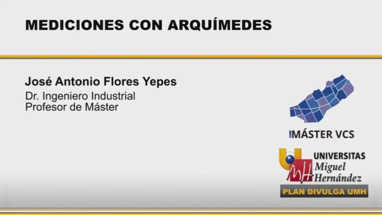 MEDICIONES CON ARQUÍMEDES