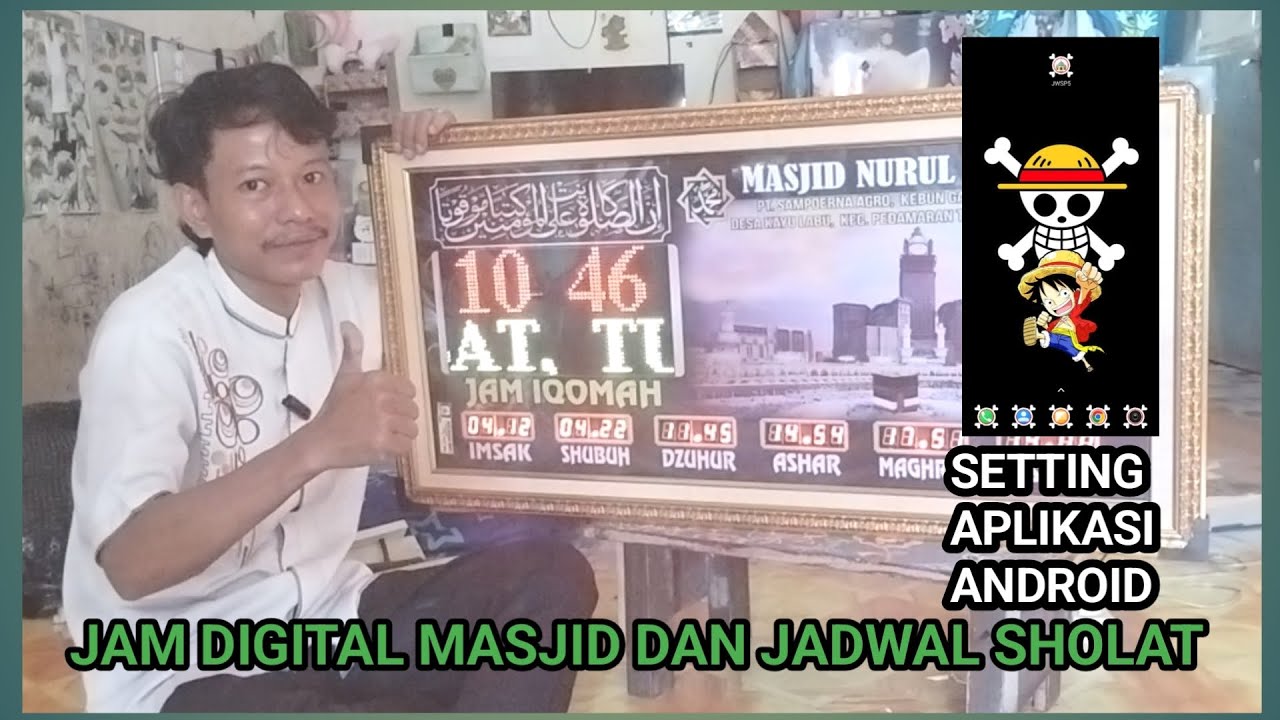 UNBOXING dan REVIEW Jam Digital dan Jadwal Shollat [ SETTING JAM dan JADWAL LEWAT APLIKASI ANDROID]