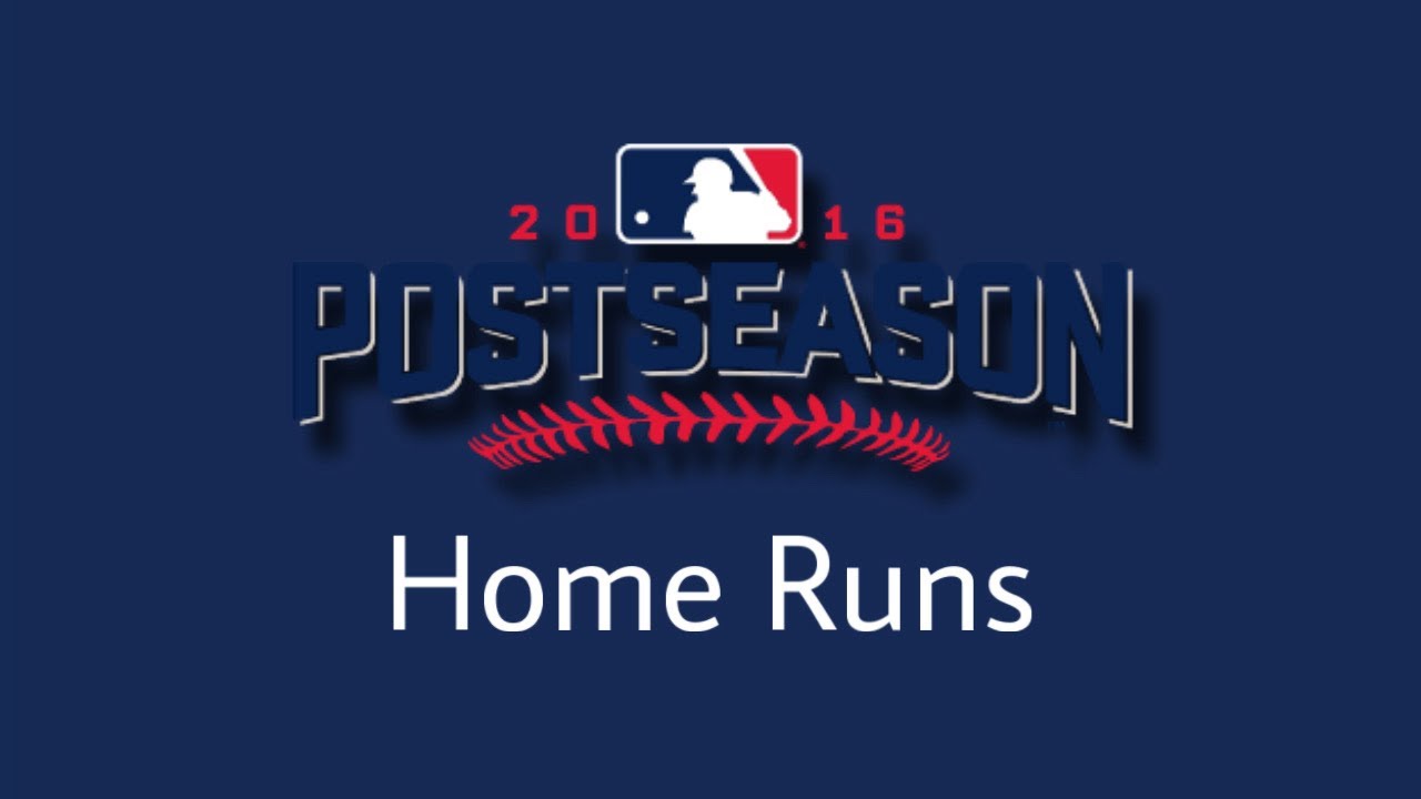 MLB 2016 Postseason Home Runs | 60FPS