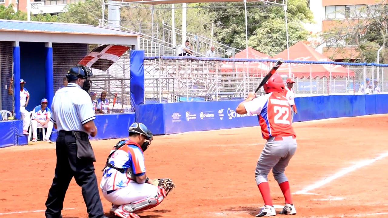 Softball Masculino Dominicana Vs Cuba Barranquilla 2018 Gana Cuba