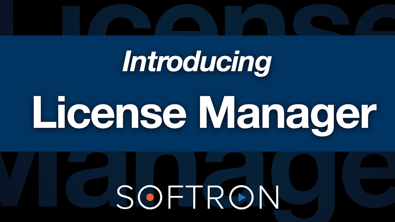 New: License Manager