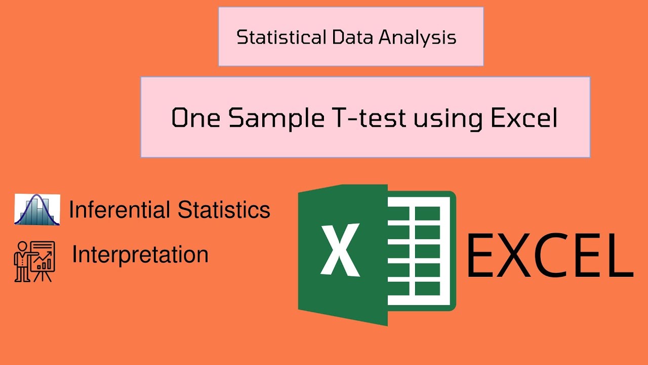 One sample T test in excel