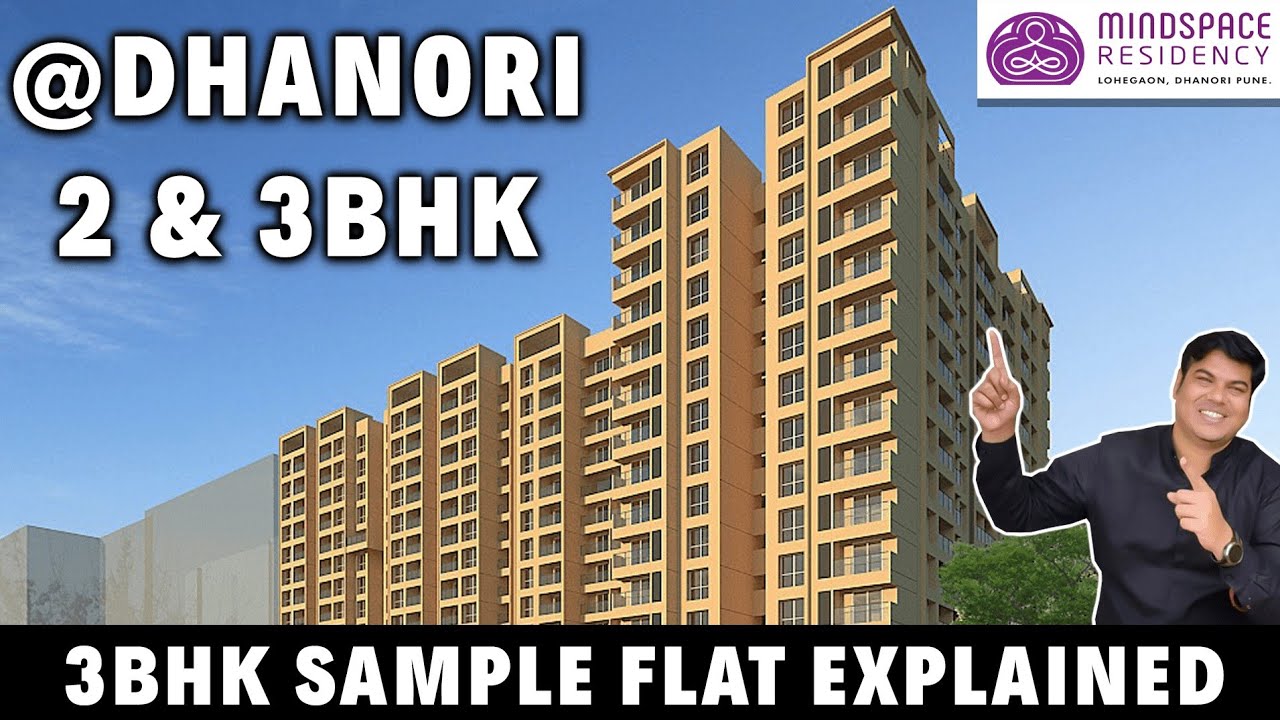 Mindspace Residency Dhanori | 3 BHK Sample Flat | 3 & 2 BHK | Costsheet & Ebrochure link👇