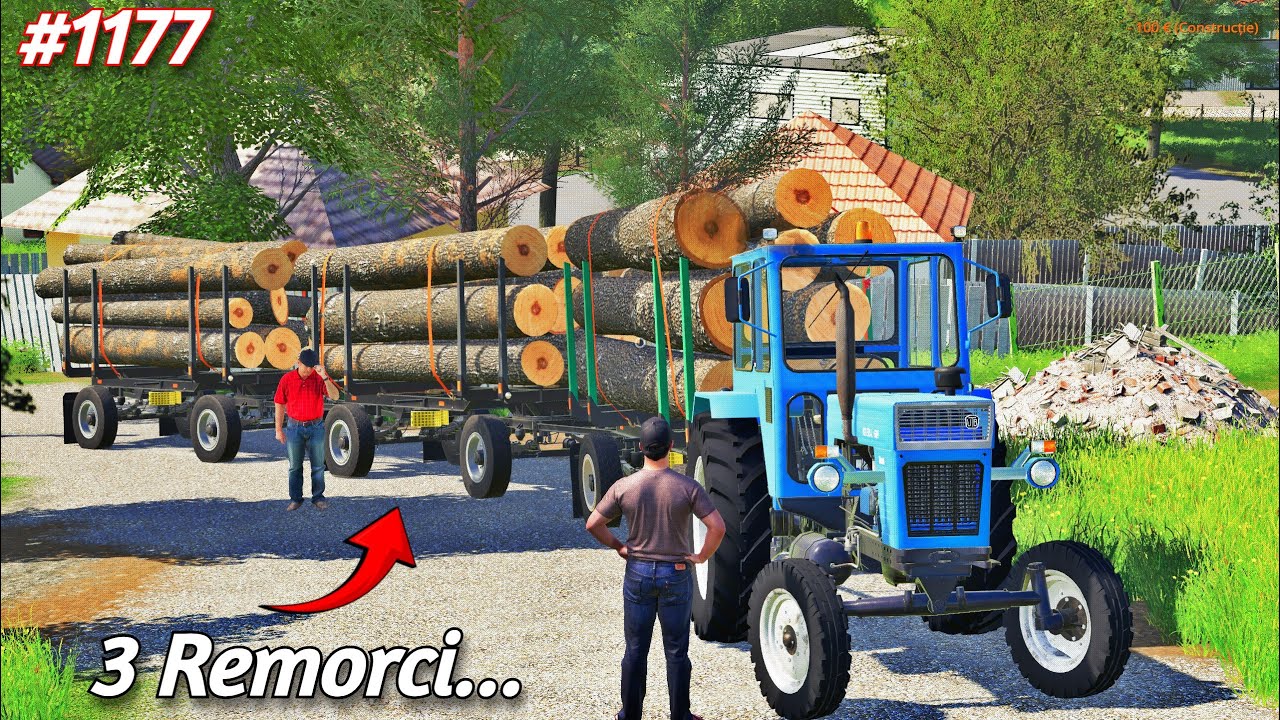 Ролевая игра на Думешти ///Я ЗАГРУЗИЛ 3 ПОЛНЫХ ПРИЦЕПА ДЕРЕВОМ[1177]-Farming Simulator 19