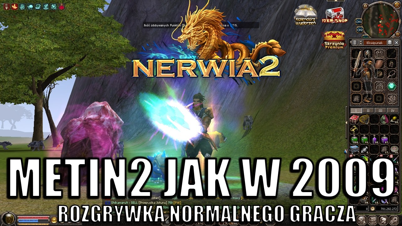 Nerwia2 - METIN2 JAK W 2009! TOPOWY ZAROBEK! AURA P! 76 LVL vs M2! ROZGRYWKA NORMALNEGO GRACZA [#03]